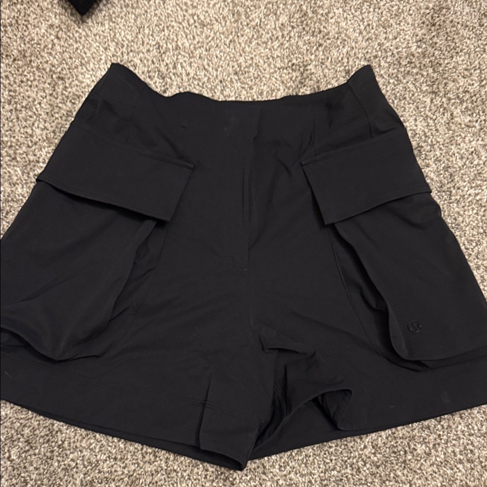 Lululemon Athletica Black Cargo Shorts